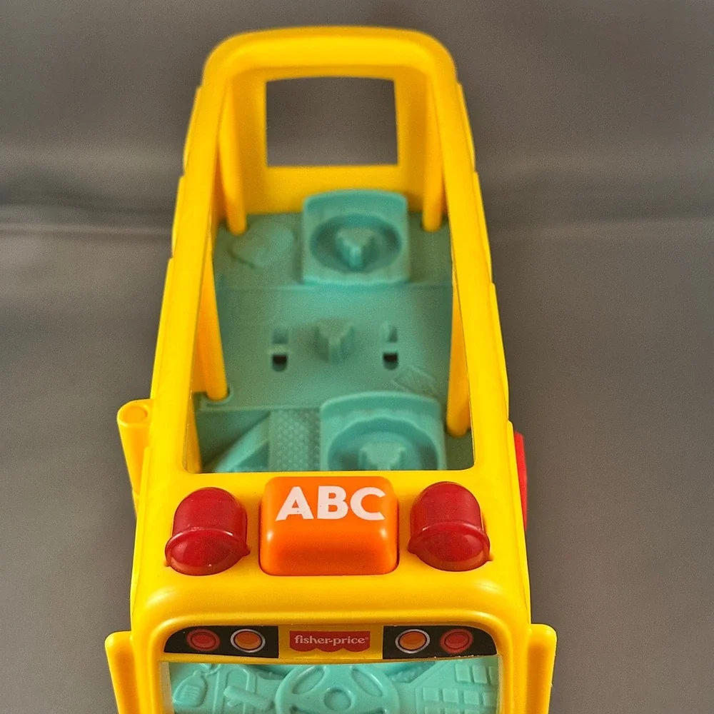 Fisher-Price Little People Sit with Me School Bus Yellow Musical‎ Toy Works